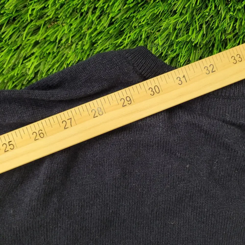 Vintage 90s MOD LL-Bean Sweater Womens Large 21x24 Black USA